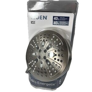 NEW Moen 200W0SRN Hydro Energetix Brushed Nickle Spot Resist Shower Head SEALED